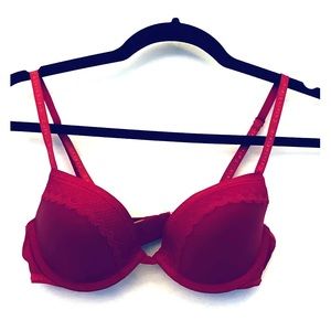 Calvin Klein Red Push Up Bra